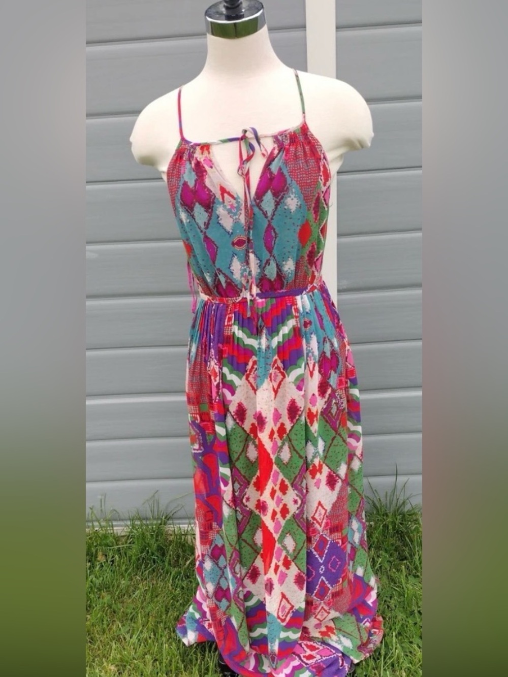 Anthropologie Maeve Tarana Maxi Dress Size 10